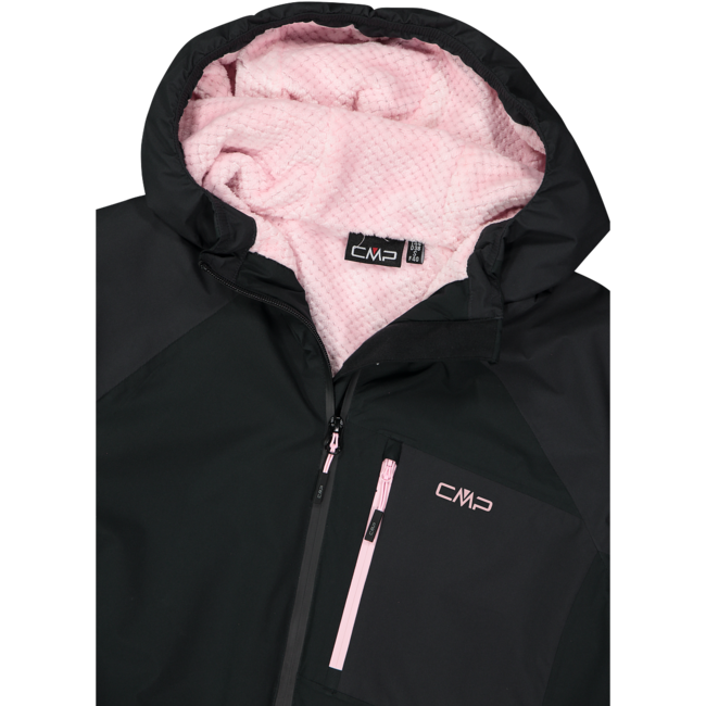 CMP W Jacket Fix Hoody - Nero