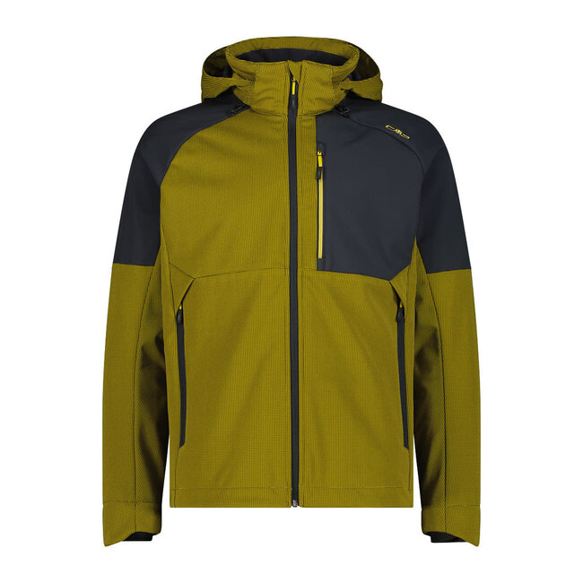 CMP Man Soft Jacket Zip - Gold Green