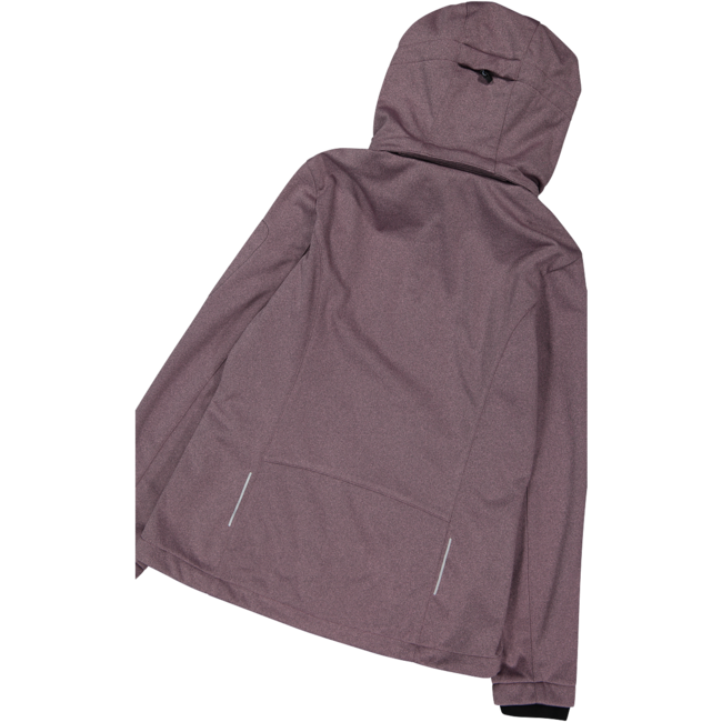 CMP W jacket Zip Soft shell Hood - Pink/Melange