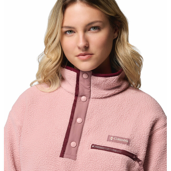 COLUMBIA Helvetia™ II Cropped Half Snap Fleece - Eraser Pink, Fi