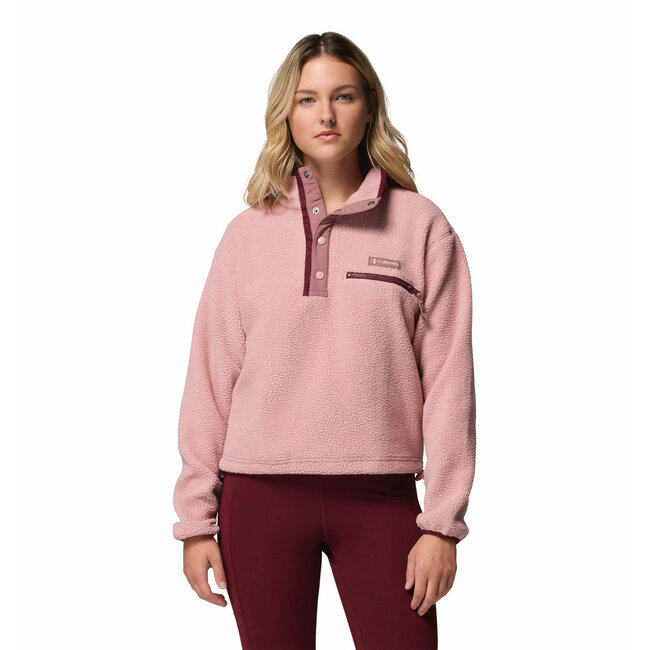 COLUMBIA Helvetia™ II Cropped Half Snap Fleece - Eraser Pink, Fi