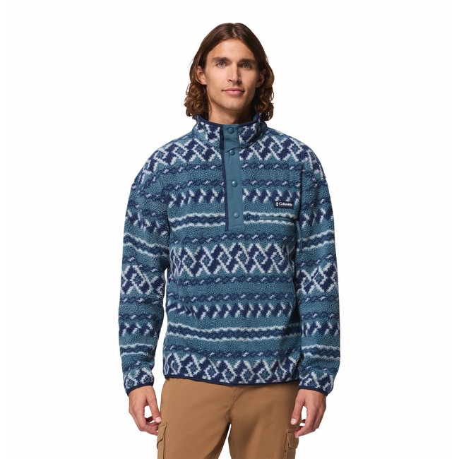 COLUMBIA Helvetia™ II Printed Half Snap Fleece - Everblue KnitKn