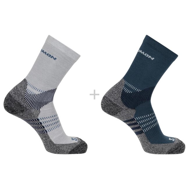SALOMON Socks X Ultra Acces Crew 2 Pac - Quarry