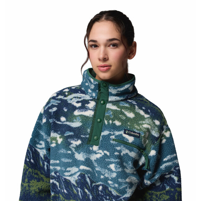 COLUMBIA Helvetia™ II Printed Cropped Half Snap - Everblue Sister