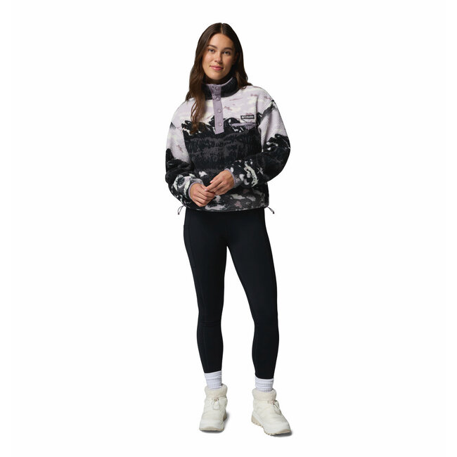 COLUMBIA Helvetia™ II Printed Cropped Half Snap - Shale Purple Si