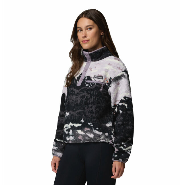 COLUMBIA Helvetia™ II Printed Cropped Half Snap - Shale Purple Si