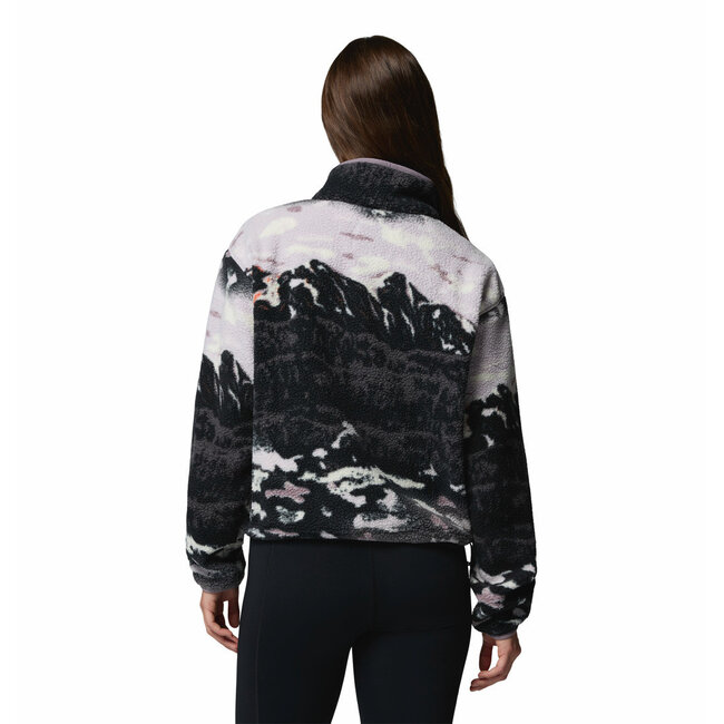 COLUMBIA Helvetia™ II Printed Cropped Half Snap - Shale Purple Si