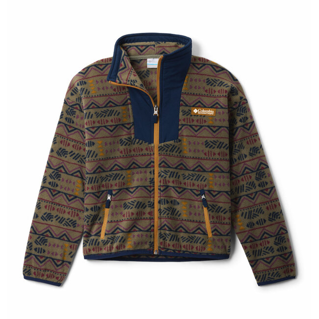 COLUMBIA Sequoia Grove™ Printed Full Zip Fleece - Stone Green Hor