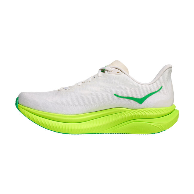 HOKA Mach 6 - White /Neon Lime