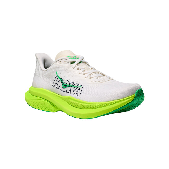 HOKA Mach 6 - White /Neon Lime