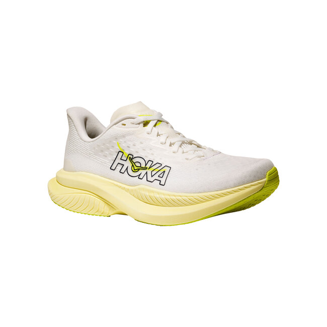 HOKA Mach 6 W - White/Neon Citrus
