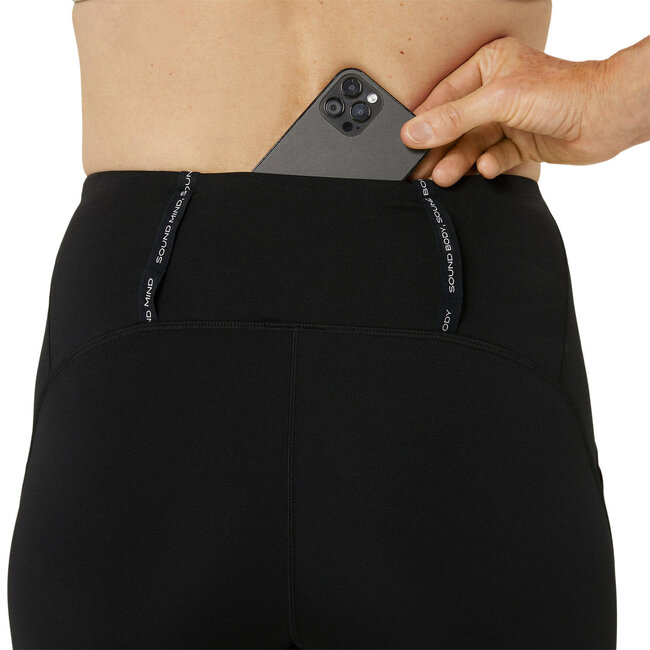 ASICS ROAD HIGH WAIST CAPRI TIGHT - Performance Black