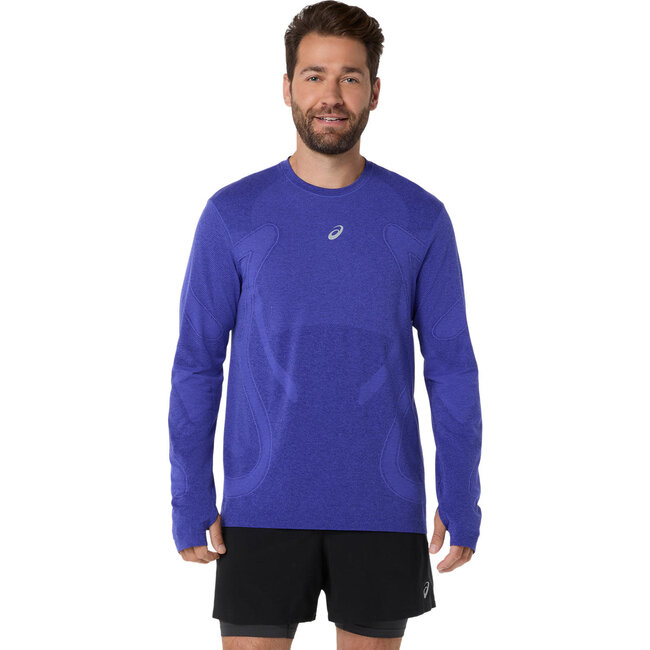 ASICS Road Seamless LS Top - Cobalt/Eggplant