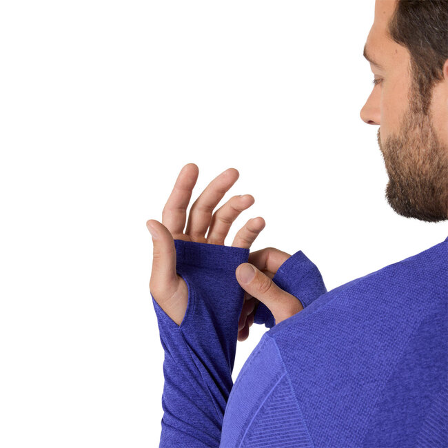 ASICS Road Seamless LS Top - Cobalt/Eggplant