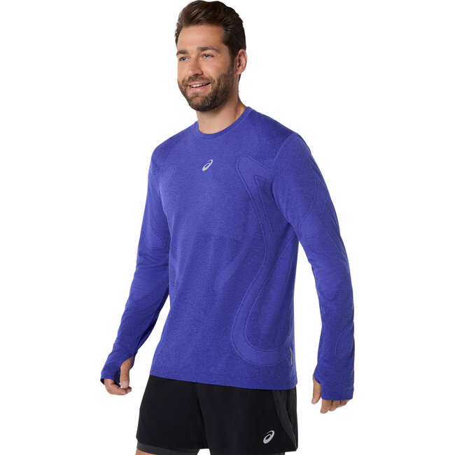 ASICS Road Seamless LS Top - Cobalt/Eggplant