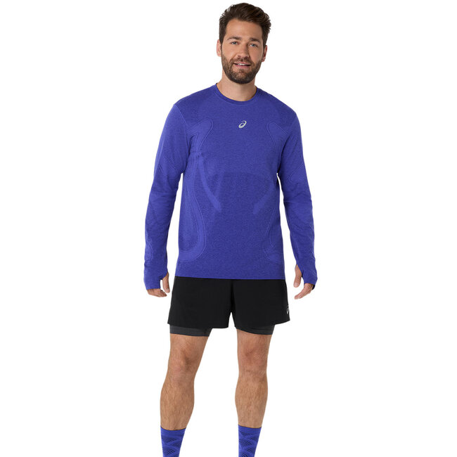 ASICS Road Seamless LS Top - Cobalt/Eggplant