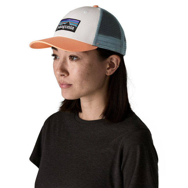 PATAGONIA P-6 Logo LoPro Trucker Hat - White Peach