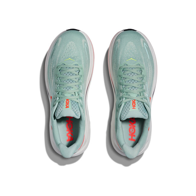 HOKA Clifton 10 - Sage/Neon Flame