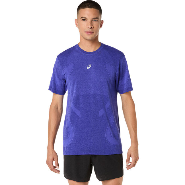 ASICS Road Seamless SS Top - Cobalt/Eggplant