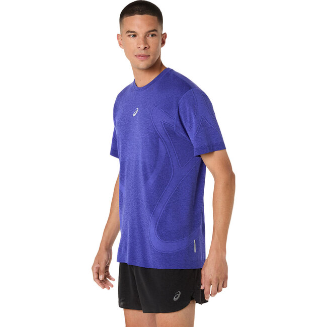 ASICS Road Seamless SS Top - Cobalt/Eggplant