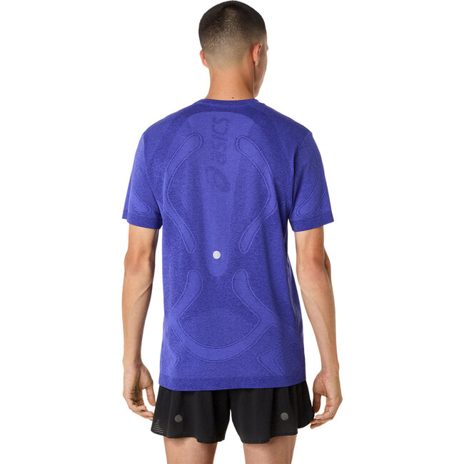 ASICS Road Seamless SS Top - Cobalt/Eggplant