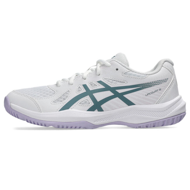 ASICS Upcourt 6 GS - White/FoggyTeal