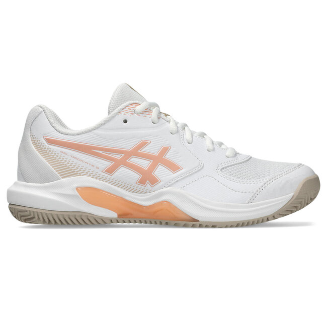 ASICS Gel Dedicate 9 W CLAY - White/Cantaloupe