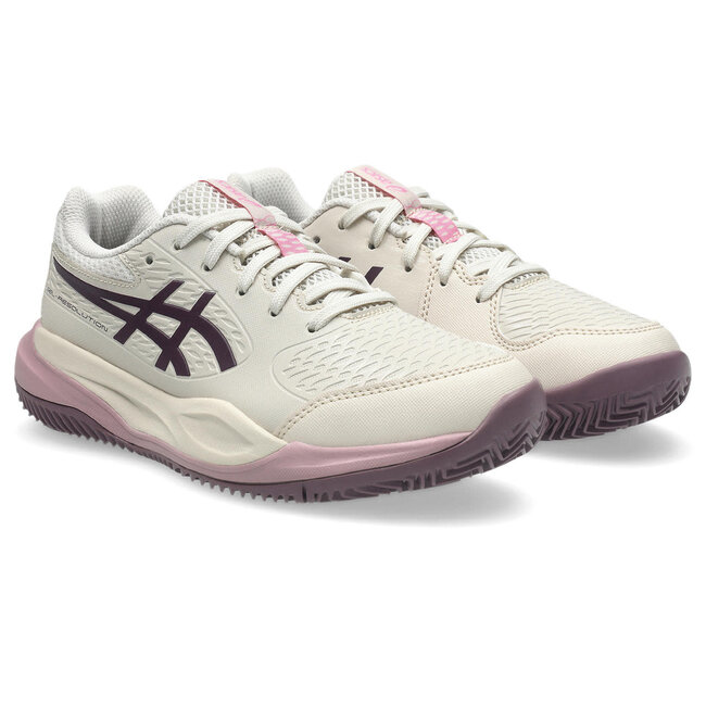 ASICS Gel-Resolution X Clay GS - Oat/Aubergine
