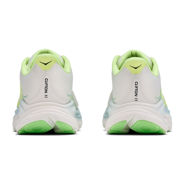 HOKA W Clifton 11 - Frost/Neon Yuzu