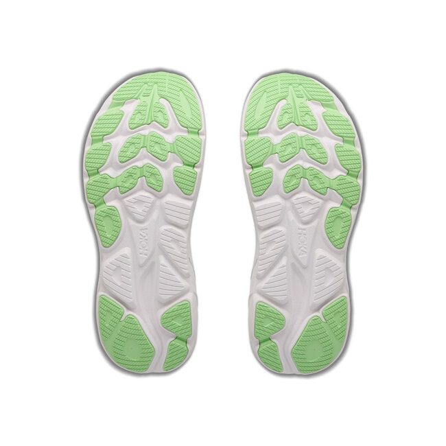 HOKA W Clifton 11 - Frost/Neon Yuzu