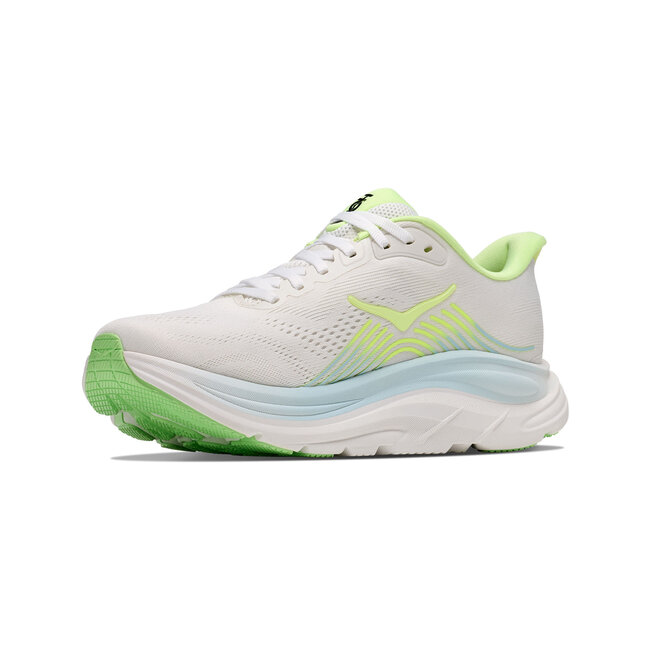 HOKA W Clifton 11 - Frost/Neon Yuzu
