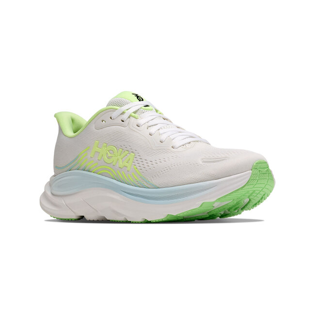 HOKA W Clifton 11 - Frost/Neon Yuzu