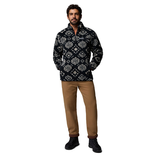 COLUMBIA Rugged Ridge™ High Pile Half Zip - Black Checked O