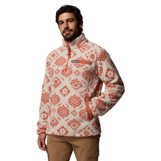 COLUMBIA Rugged Ridge™ High Pile Half Zip - Dark Stone Chec