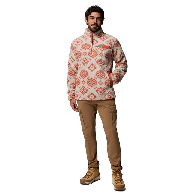 COLUMBIA Rugged Ridge™ High Pile Half Zip - Dark Stone Chec
