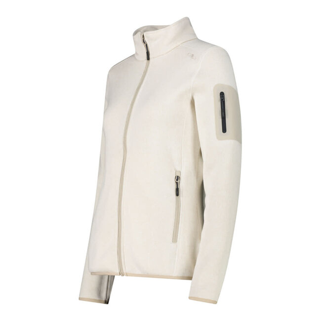 CMP Knitted Melange Fleece W -  Bianco/Gesso