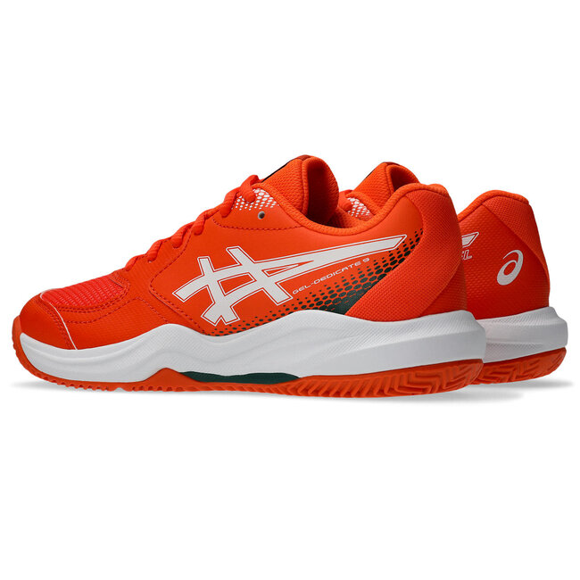 ASICS Gel-Dedicate 9 PADEL GS - Energy Orange/White