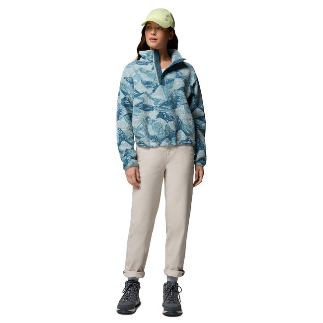 COLUMBIA Helvetia™ II Printed Cropped Half Snap - BlueLagoon