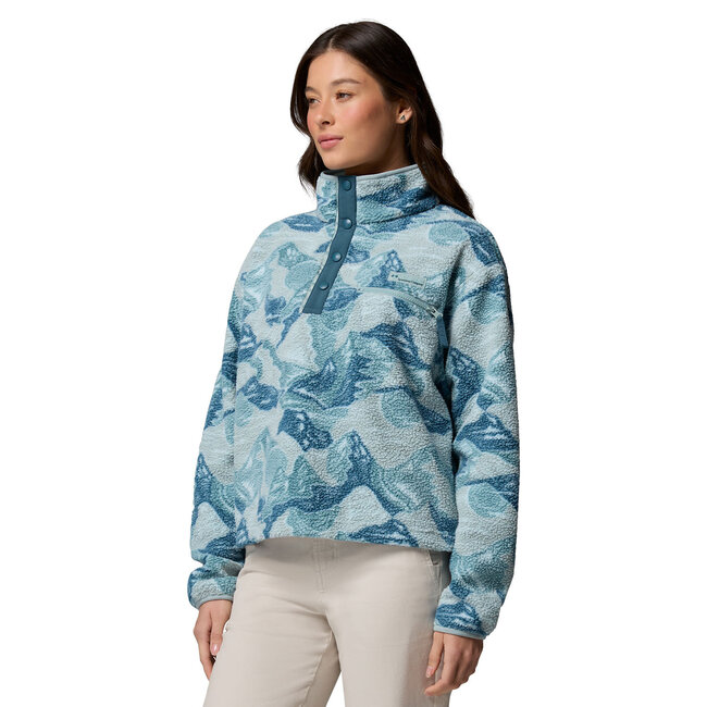COLUMBIA Helvetia™ II Printed Cropped Half Snap - BlueLagoon