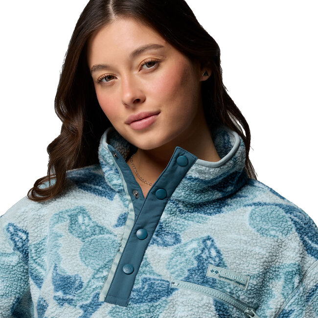 COLUMBIA Helvetia™ II Printed Cropped Half Snap - BlueLagoon