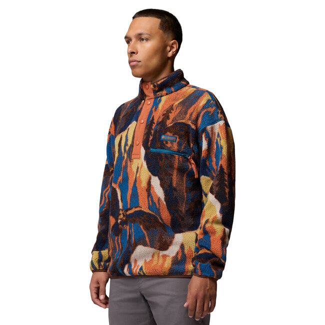 COLUMBIA Helvetia™ II Printed Half Snap Fleece - Teak Brown Soar