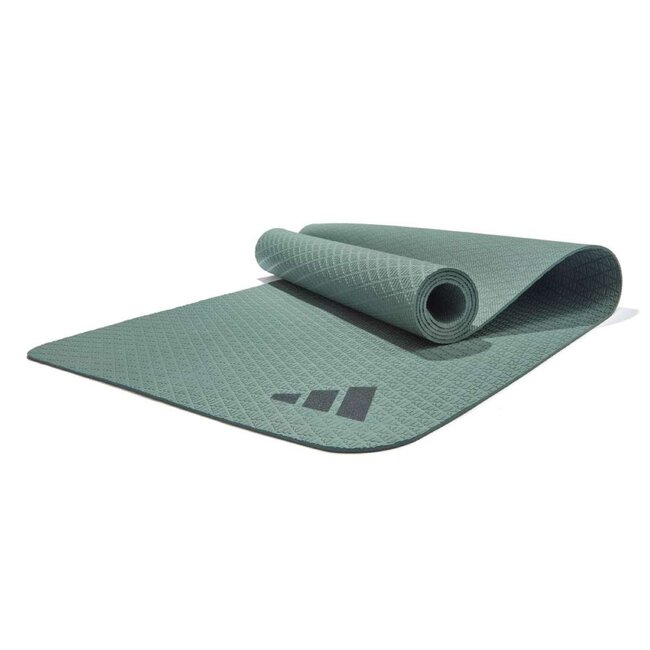 ADIDAS Fitness Yoga Mat 4mm (176x61cm) - ForestGreen