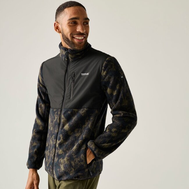 REGATTA Morran W/R Fleece - Textured Print/Black