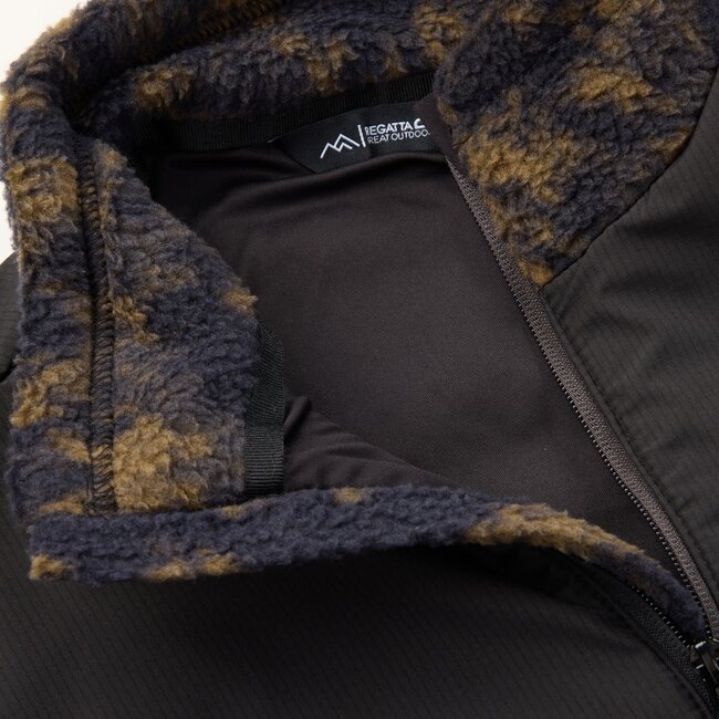 REGATTA Morran W/R Fleece - Textured Print/Black