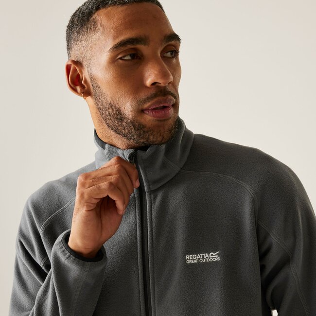 REGATTA Men's Hadfield Full Zip Fleece - Seal Grey