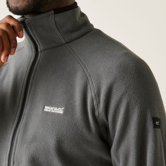 REGATTA Men's Hadfield Full Zip Fleece - Seal Grey
