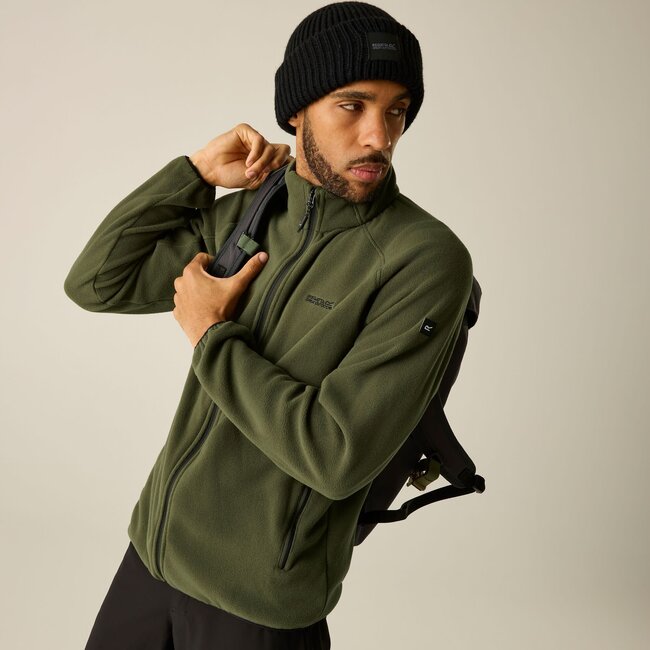 REGATTA Men's Hadfield Full Zip Fleece - Dark Khaki