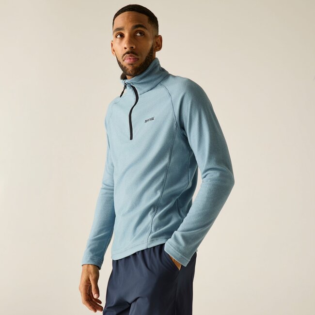 REGATTA Men's Montes Lightweight Half Zip Fleece - Dusky Blue