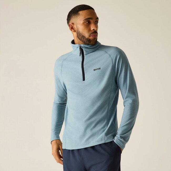 REGATTA Men's Montes Lightweight Half Zip Fleece - Dusky Blue