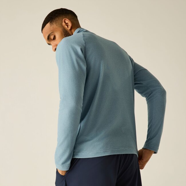 REGATTA Men's Montes Lightweight Half Zip Fleece - Dusky Blue